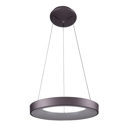 Kontrollera Italux LED-hänglampa Giulia bronz 48 cm akryl 3000K 5304-840RP-CO-3