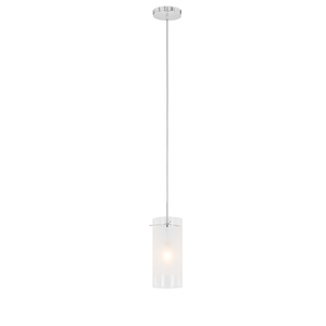 Italux Pendellampa Blend E27 Krom Vit MDF9489/1 small 1