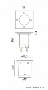 Walkover Light SU-MA Mix 6725 D Silver IP67 50W SQ 15x15 cm small 6