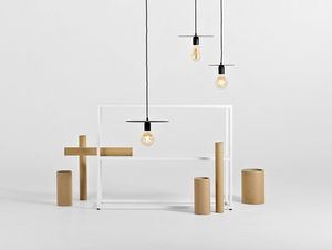 SKIVA S pendellampa - svart small 2