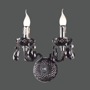 Vägglampa Italux svart glamour 2xE14 skans A.90690/2BL small 0