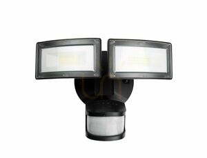 Utomhus vägglampa SU-MA Duo svart LED PIR 36W 6556-PIR small 1