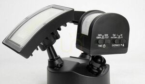 Utomhus vägglampa SU-MA Duo svart LED PIR 36W 6556-PIR small 4