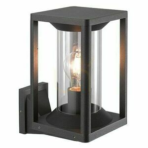 Vägglampa utomhus SU-MA Porto M1931 svart aluminium 27,6 cm small 0