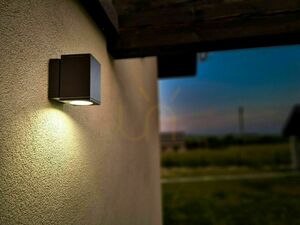 Utomhusvägglampa SU-MA Adela Midi mörkgrå LED IP54 M1459 DG small 2