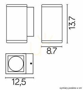 Utomhusvägglampa SU-MA Adela Midi mörkgrå LED IP54 M1459 DG small 3