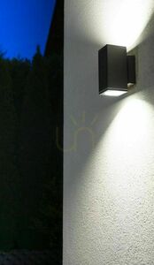 Utomhusvägglampa SU-MA Adela Midi mörkgrå 2xGU10 IP54 M1460 DG small 2