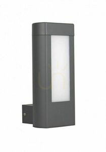 Vägglampa utomhus SU-MA Evo mörkgrå LED 2-ljus GL15404 small 0