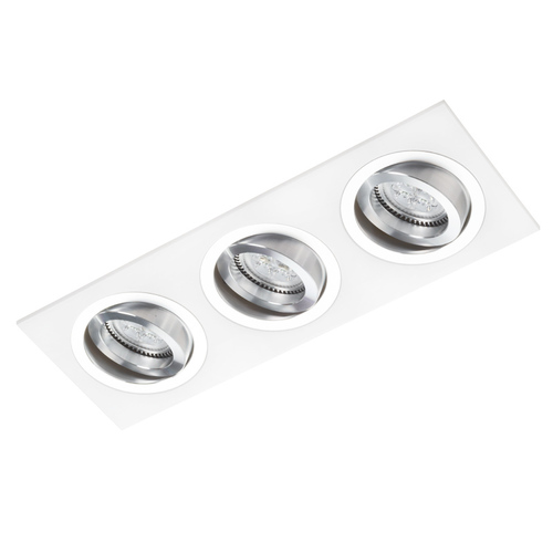 Kontrollera Vit trippel spot med krom Alcazar 543.WC