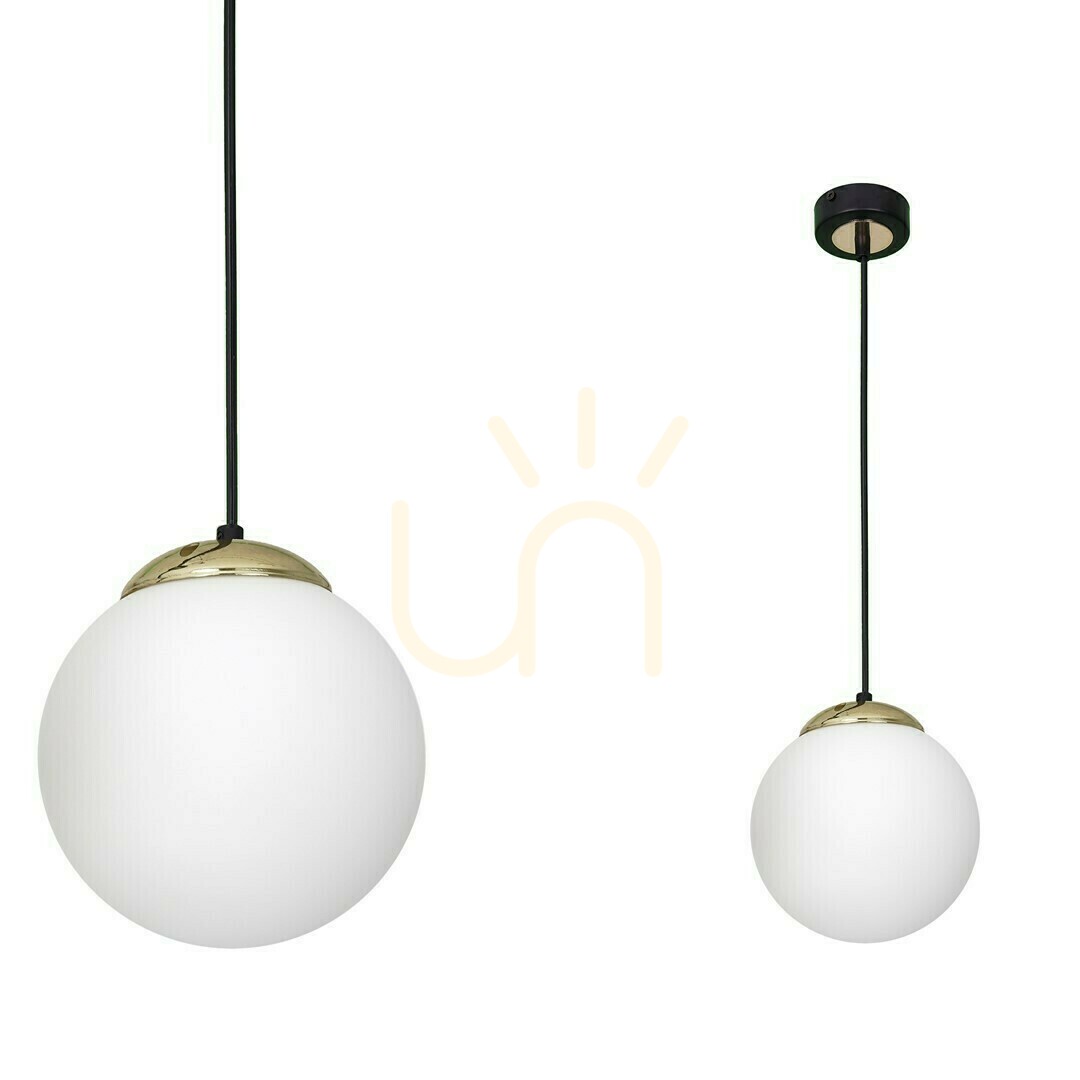 Hängande lampa Sparta Svart / Guld 1x E27