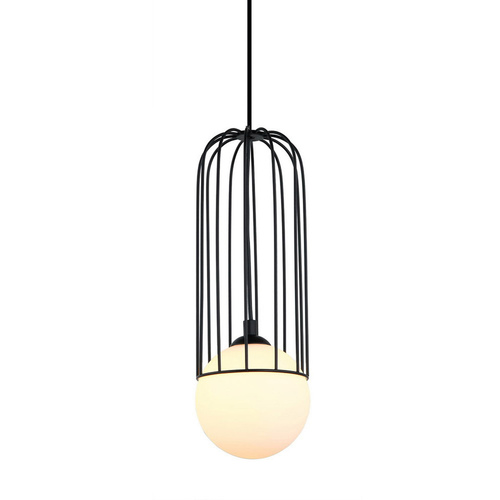 Kontrollera Italux Pendellampa Simon G9 Svart Glas MDM-3938/1 BK