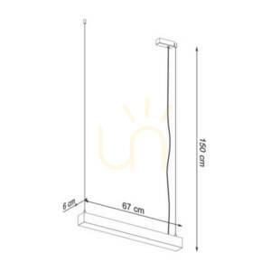Thoro PINNE 67 vit LED-pendellampa 4000 K small 13