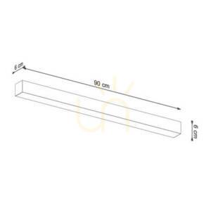 Taklampa PINNE 90 vit Thoro small 11