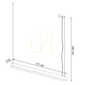 Taklampa PINNE 118 vit Thoro small 13