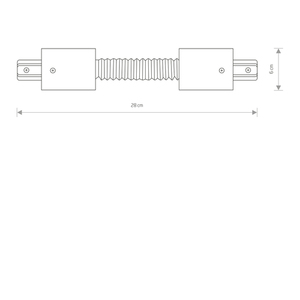 Profile Recessed flexibel skenkoppling vit 8384 Nowodvorski small 1