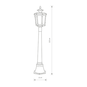 Vintage AMUR 4694 E27 trädgårdslampa - Nowodvorski small 1