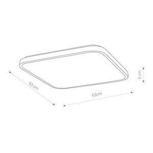 Armatur AGNES SQUARE LED VIT 64W small 0