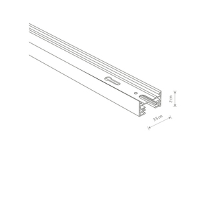 PROFILER INFÄLLD SKENA SVART 1 METER small 1