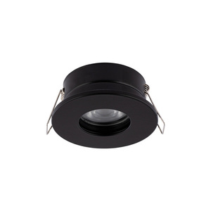 Infälld badrumsdownlight Nowodvorski GOLF 8376 GU10 IP54 svart håltagning 6,8 cm small 0