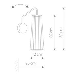 Armatur DOVER BLACK I vägglampa small 1