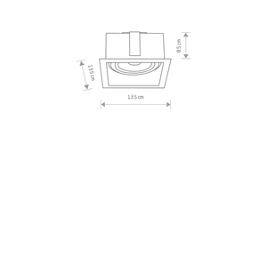 MOD WHITE I infälld downlight small 1