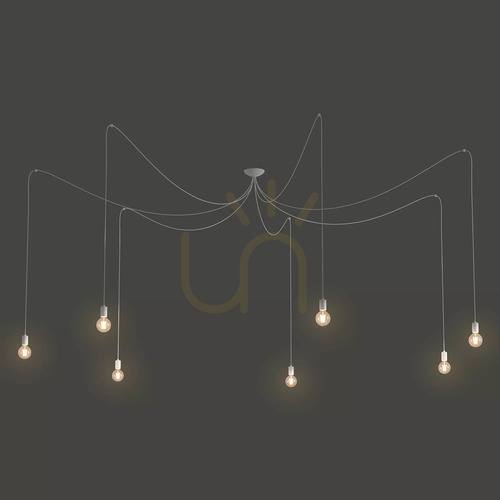 Kontrollera Pendellampa Nowodvorski SPIDER 9743, vit, 7×E27