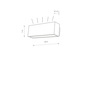 Utomhus vägglampa upp/ner UNIT LED small 1