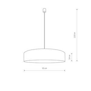 Hängande lampa TURDA GRAY IV small 1