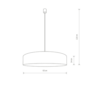 Hängande lampa CROCO GRAY III small 1