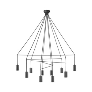 Modern taklampa IMBRIA BLACK X small 0