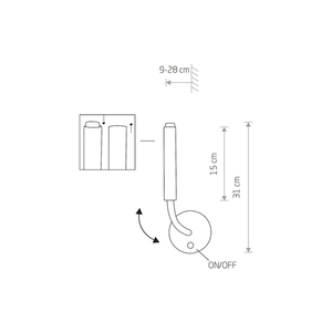 Vägglampa STALACTITE BRASS I small 1