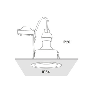 Nowodvorski CHARLIE 8366 vit infälld spotlight GU10 R50, max. 15 W LED small 3