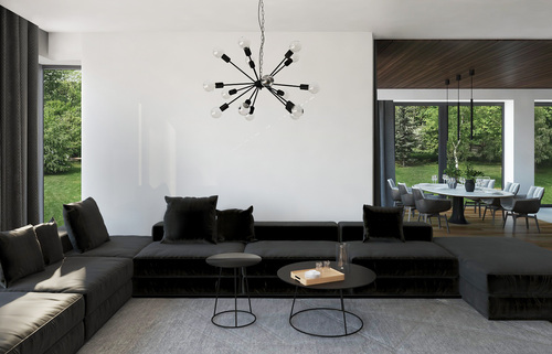Kontrollera Modern taklampa LASER BLACK I