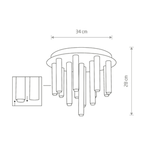 Belysningsarmatur STALACTITE BRASS XIII small 1