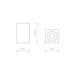 BRAVO WHITE downlight badrumslampa small 3