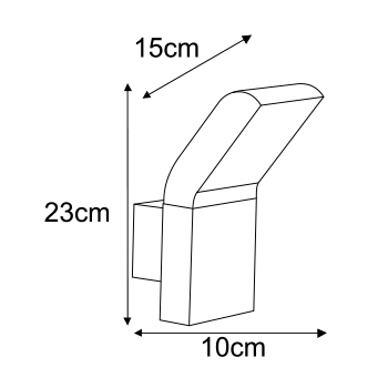 Förhandsvisning K-8146 vägglampa för trädgård från serien VIDAR K-8146 vägglampa för trädgård från serien VIDAR