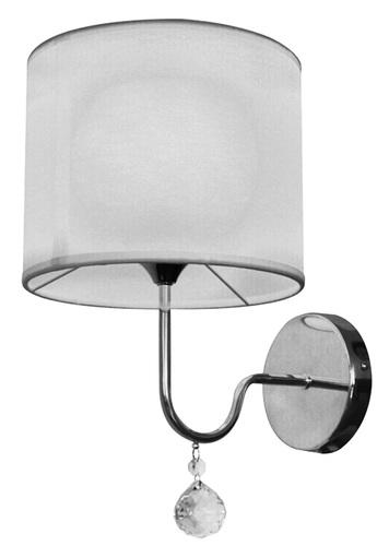 Kontrollera Brava vägglampa D-22 1X60W E27 Vit