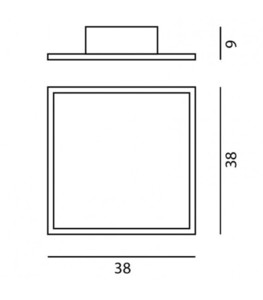 Vägglampa Ramko AKIRA svart LED 17W 38 cm 67078 small 1