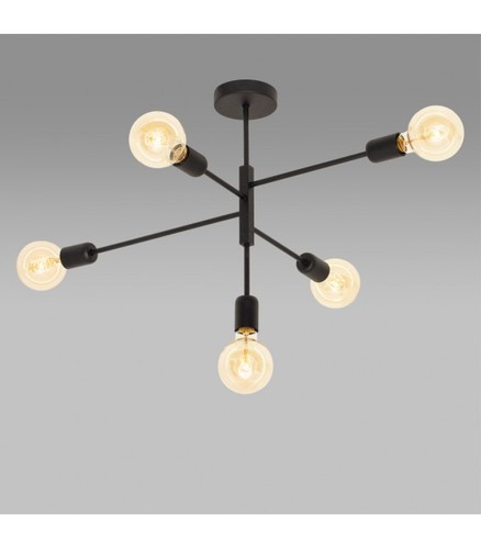 Kontrollera Takplafond Ramko ALTA 5-ljus svart/vit E27 60W IP20