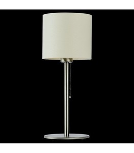 Bordslampa Ramko BACH nickel/ecru E27 LED 15W 45 cm 48630 small 0