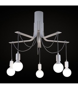 Taklampa Ramko Bornholm svart 8-ljus E27 60W 70cm 67748 small 0