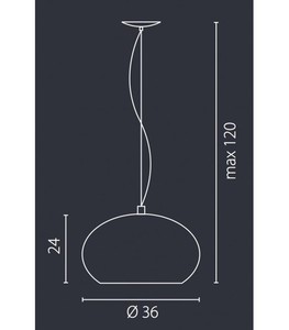 Taklampa Ramko DONUT Opal LED E27 15W 36 cm SKU 67367 small 1