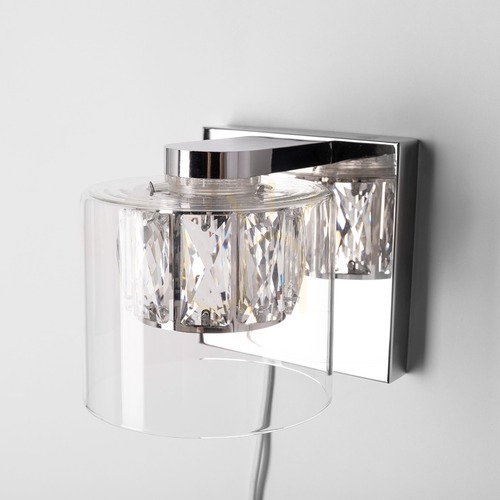 Kontrollera Zuma Line GEM vägglampa - krom