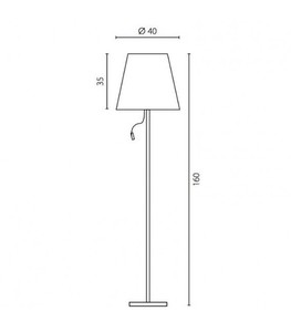 Golvlampa Ramko FJARA II LED 15W 160 cm 2 ljuspunkter 67888 small 2