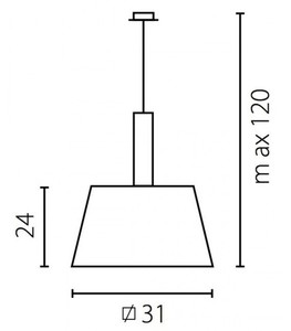 Taklampa Ramko KORE W-1 1xE27 LED 15W 31 cm SKU 67204 small 1