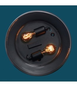 Loft vägglampa Ramko 2xE27 60W IP20 37 cm SKU 67775 small 2