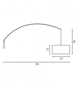 Vägglampa Ramko LUNA LED E27 15W IP20 67654 small 3