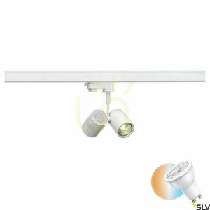 Skenstrålkastare SLV BIMA II 2xGU10 3-fas vit 152231 small 0
