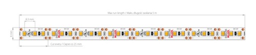 Kontrollera KLUŚ LED-tejp K-40-1220-12V 4000K 5 meter