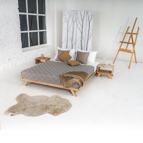 Kontrollera Bädd WoodMan Allegro massiv bokträ 160x200 WUA-00797